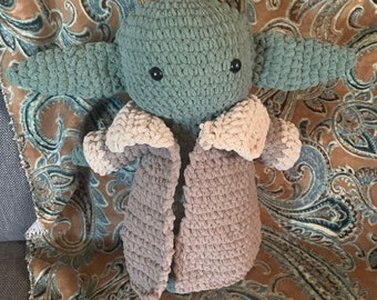 Alien baby cuddly plushie amigurumi the child