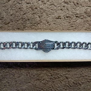 Harley Davidson Chain Link Bracelet - Etsy