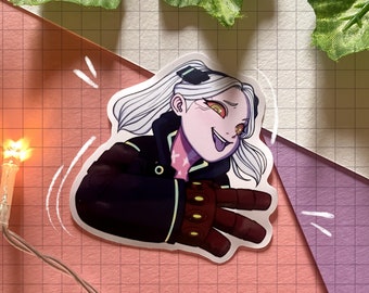 Cyber World Anime Punk Rebecca Vinyl Glossy Sticker