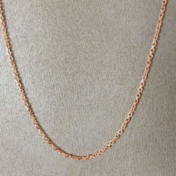 Collana In Vero Oro Rosa 10 Carati 3D Cavo Franco Scatola - Foto 7