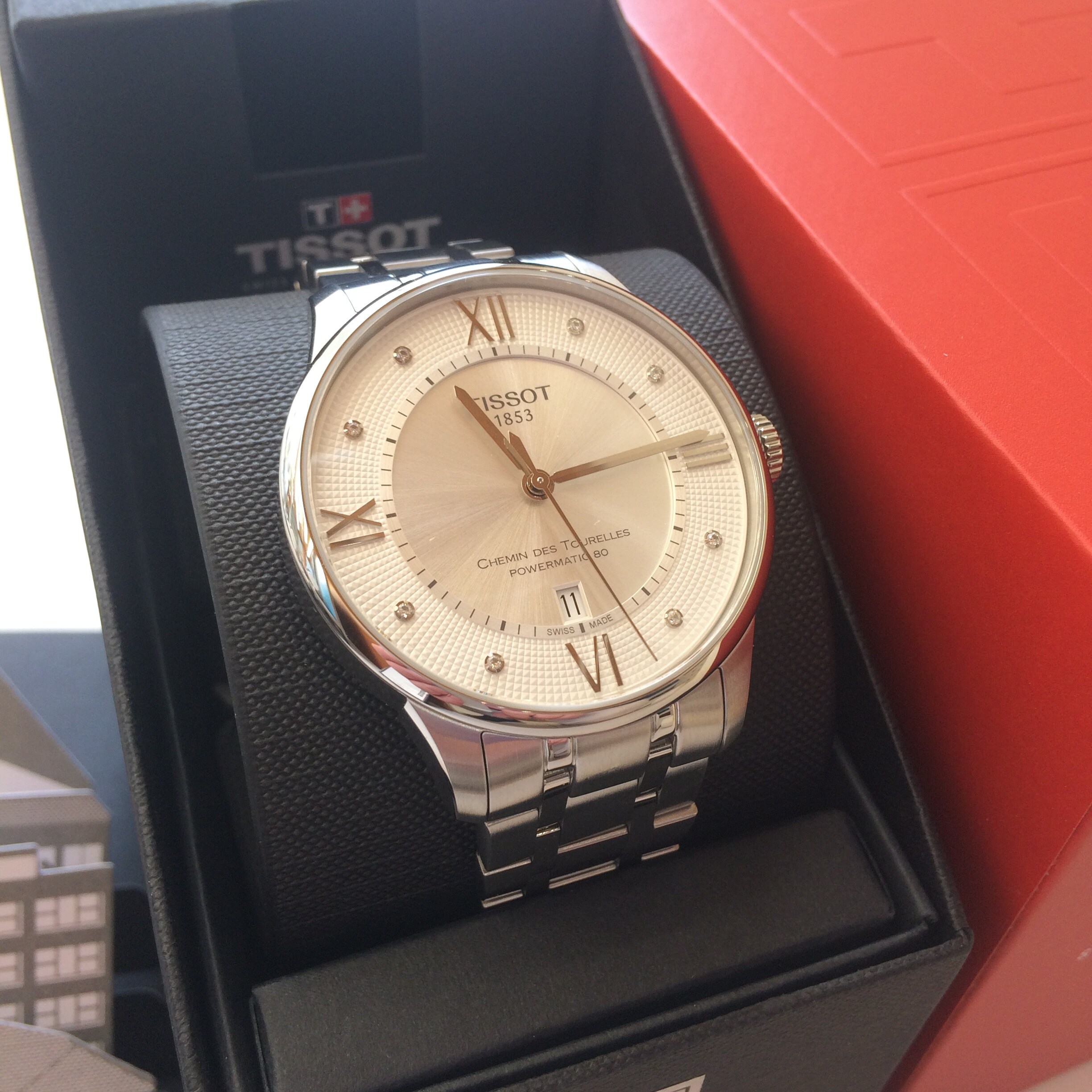 TISSOT Unisex Watch Chemin Des Tourelles T0994071103300 Diamonds