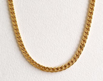 Collar de cadena de eslabones de oro amarillo de 14 quilates de 23,8 pulgadas