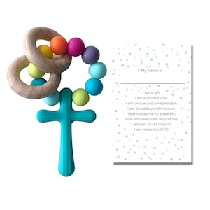 Loved Beyond Measure Silicone Rosary | Baby&#39;s First Rosary | Catholic Baby Gift | Baby Shower | Newborn | Baptism