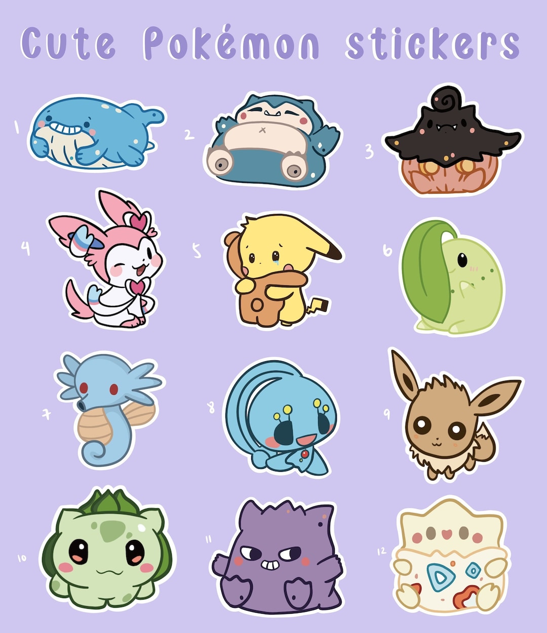 20 mẫu vẽ pokemon cute chibi dễ thương