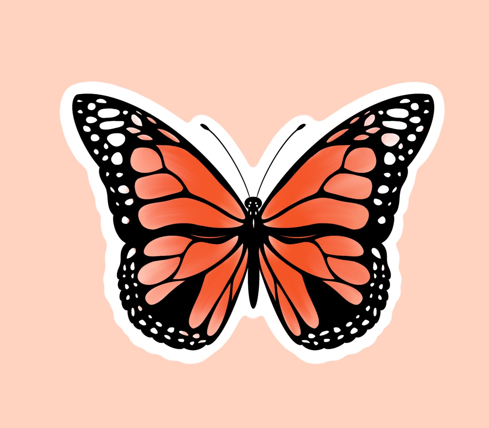 Butterfly stickers/Stationary Vinyl bullet journal Etsy