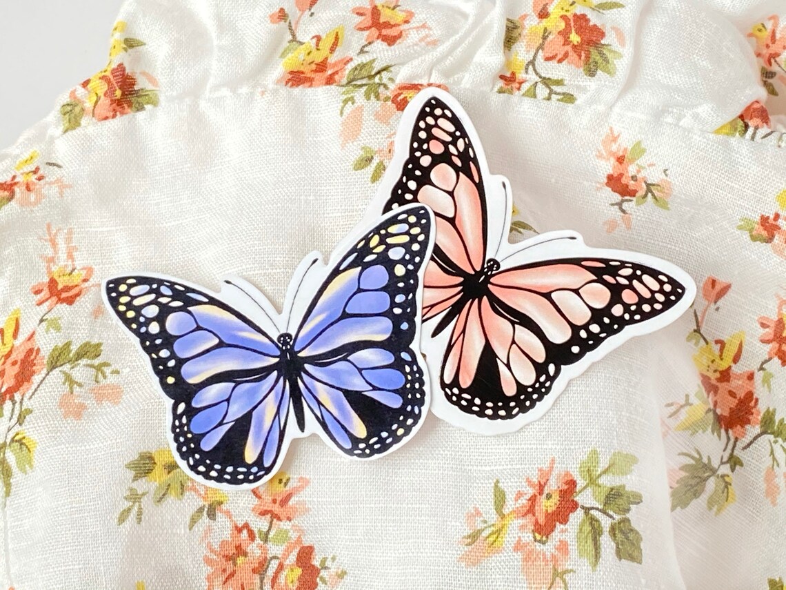 Butterfly Stickers/stationary Vinyl Bullet Journal Etsy
