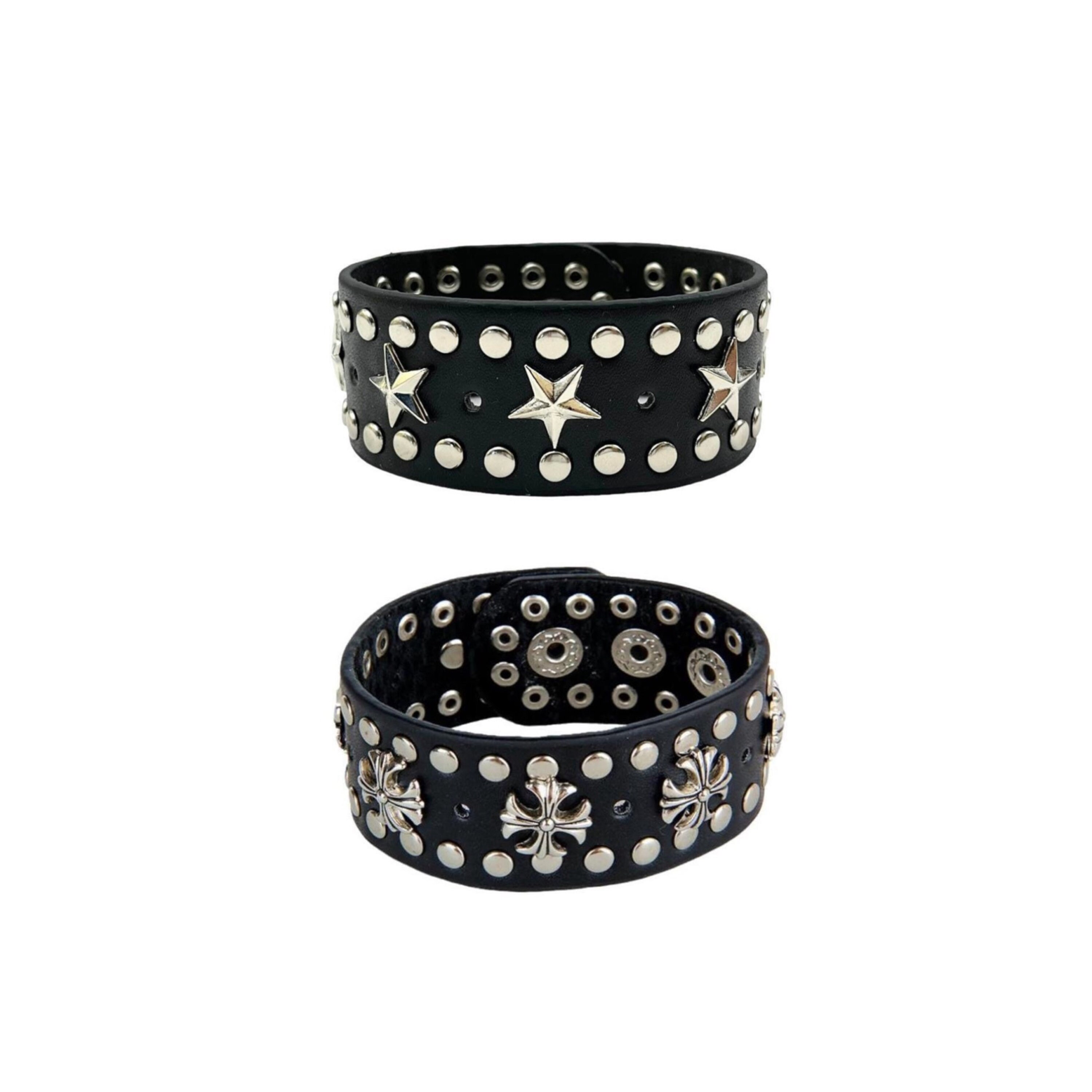 Studded online cuff bracelet