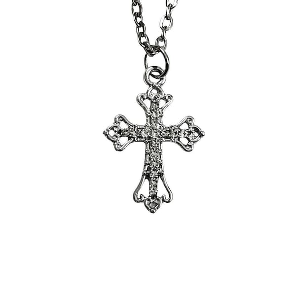 Cross Necklace Men Y2k Etsy
