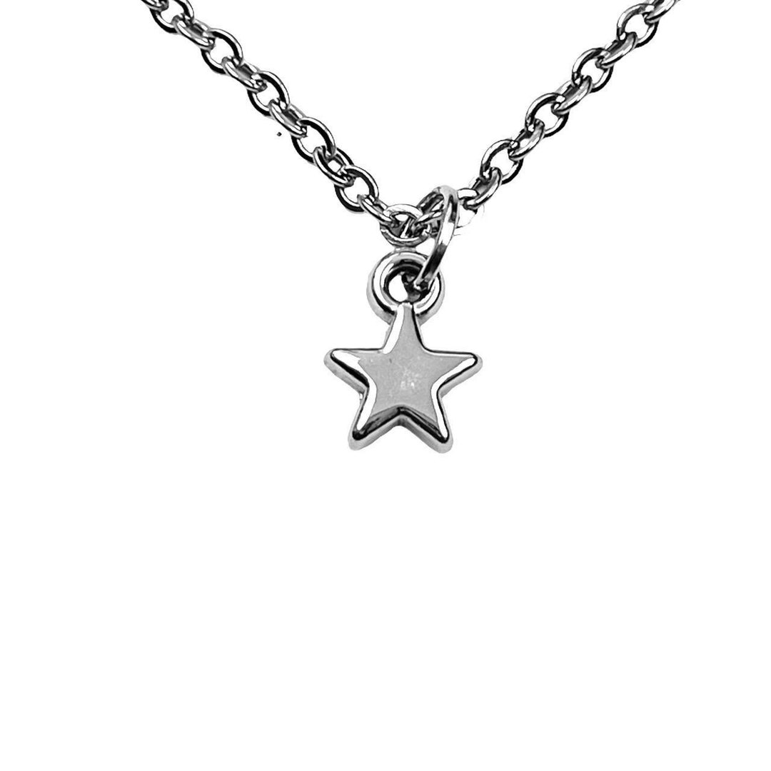 Silver Dainty Star Pendant Necklace Y2k Grunge Necklace Hypoallergenic