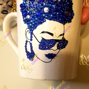 Bling Coffee Mug| Java Mug| Afro Lady| Gifts for Her| Mothers Day Gift| Friend Gift