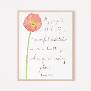 Isaiah 32:18 Downloadable Print