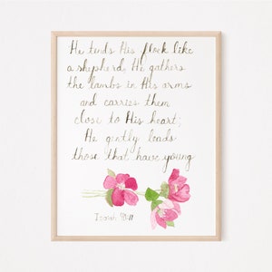 Isaiah 40:11 Downloadable Print