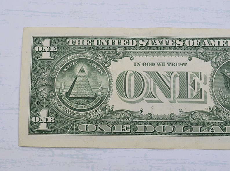 1 Dollar Bill Collectible Rare One Dollar Fancy Serial Number Etsy