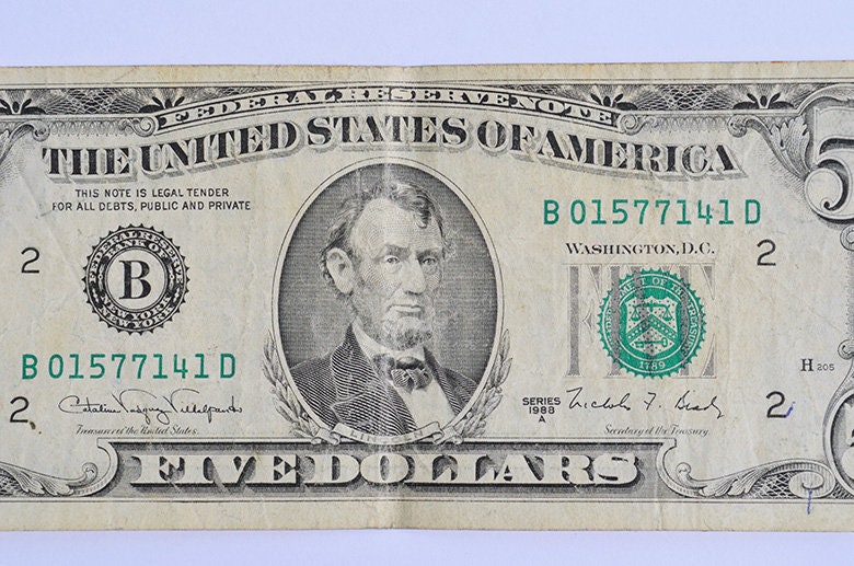 2013 $5 Five Dollar Star Notes Consecutive Serial Numbers Crisp Uncirculated 