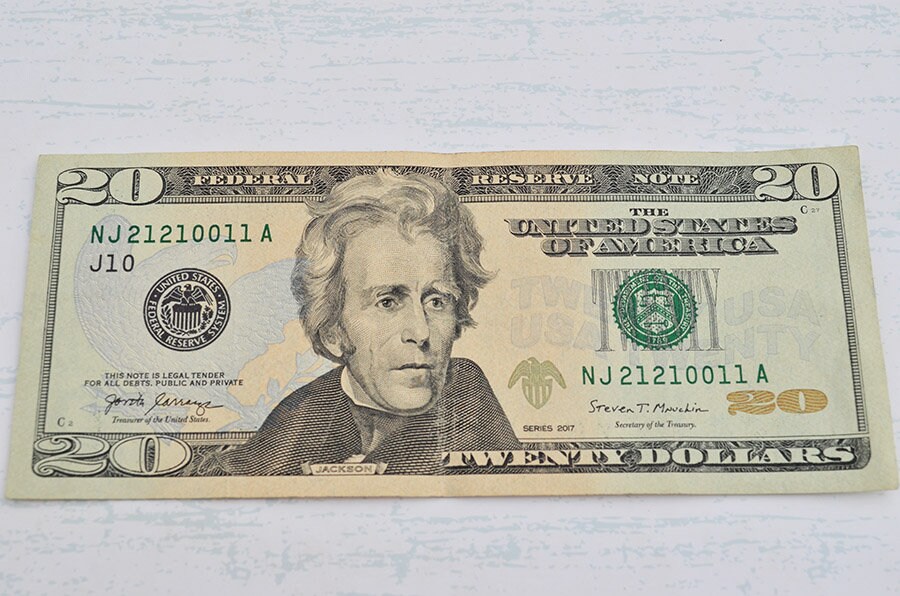 20 Dollar Bill Fancy Trinary Serial Number Collectible Etsy