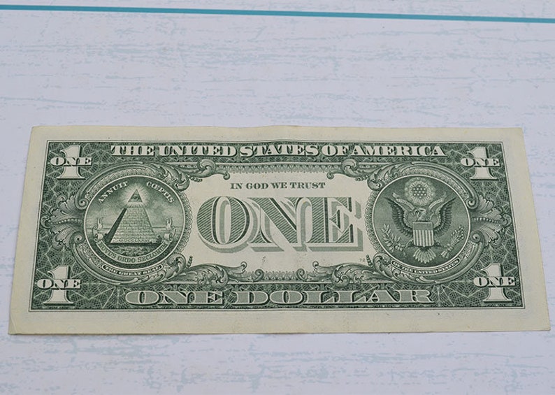 1 Dollar Bill Collectible Rare One Dollar Fancy Serial Number Etsy