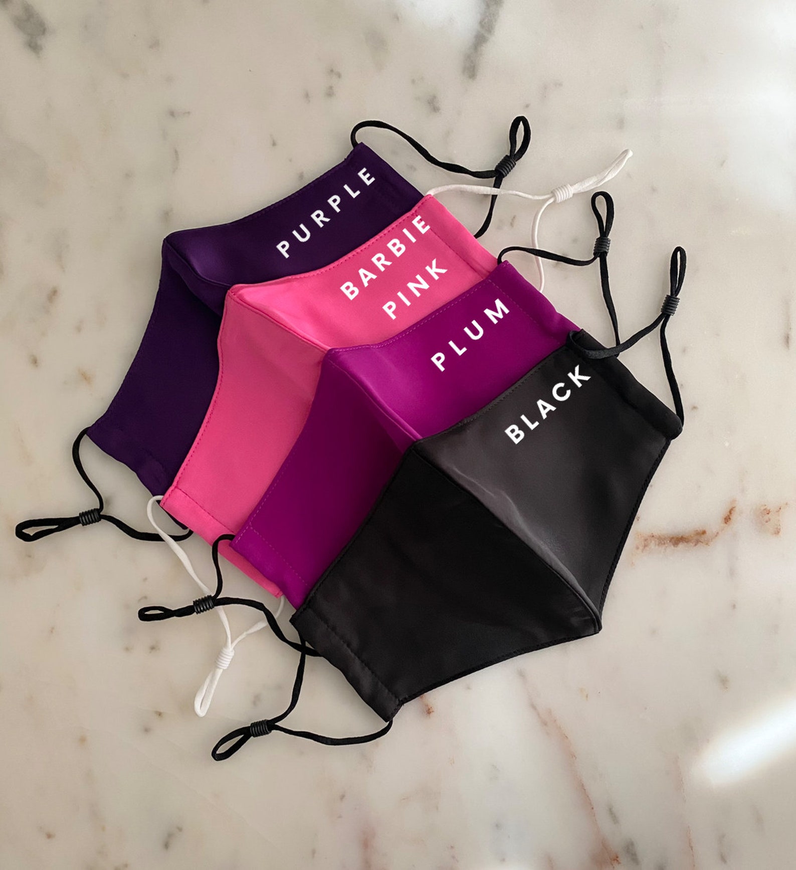 Silk Face Mask 100 Silk Face Cover Pastel 3 Layers Etsy