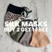 Silk Face Mask - 100% Silk Face Cover - 3 Layers, Party, Bridal, Acne, Luxury, Reusable, Washable, Nose Wire, Handmade, Super Soft, Wedding