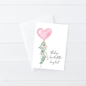 Sweetheart Thank You Card Template | Valentine Baby Shower Thank You | Instant Download | Printable | N123