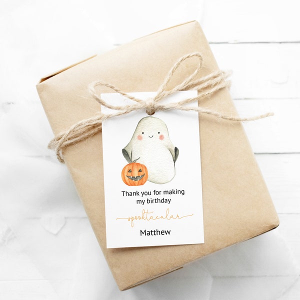 Halloween Favor Tag | Monster Birthday Thank You Tag | Printable Favor Tag | Instant Download | N52