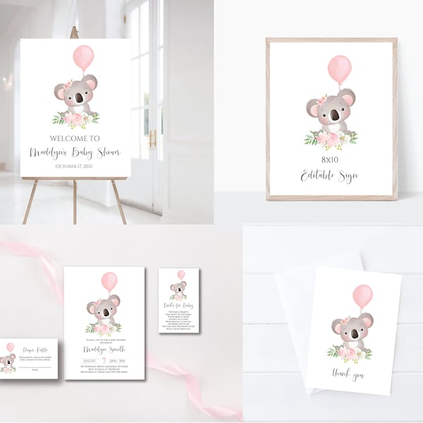 Koala Baby Shower Etsy