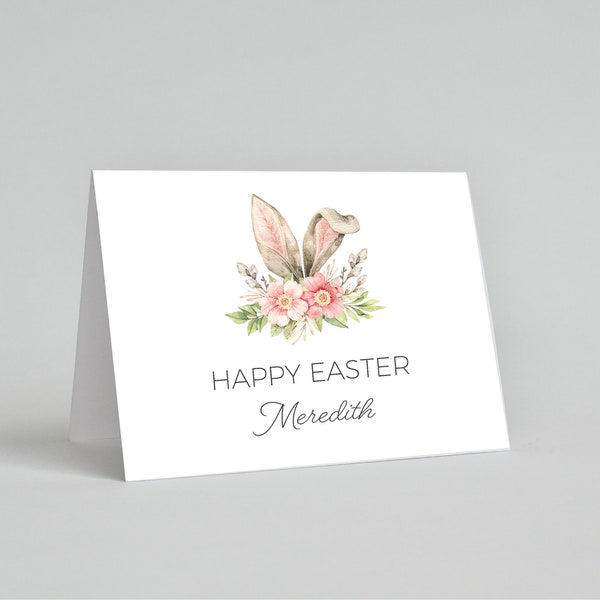 Easter Name Place cards |  Bunny Tented Food Cards | Easter Name Cards | Printable Bunny Place cards | Instant Download, N123