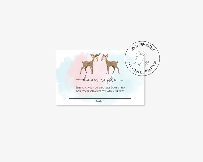 Gender Reveal Party Instant Download Blue or Pink Gender | Etsy