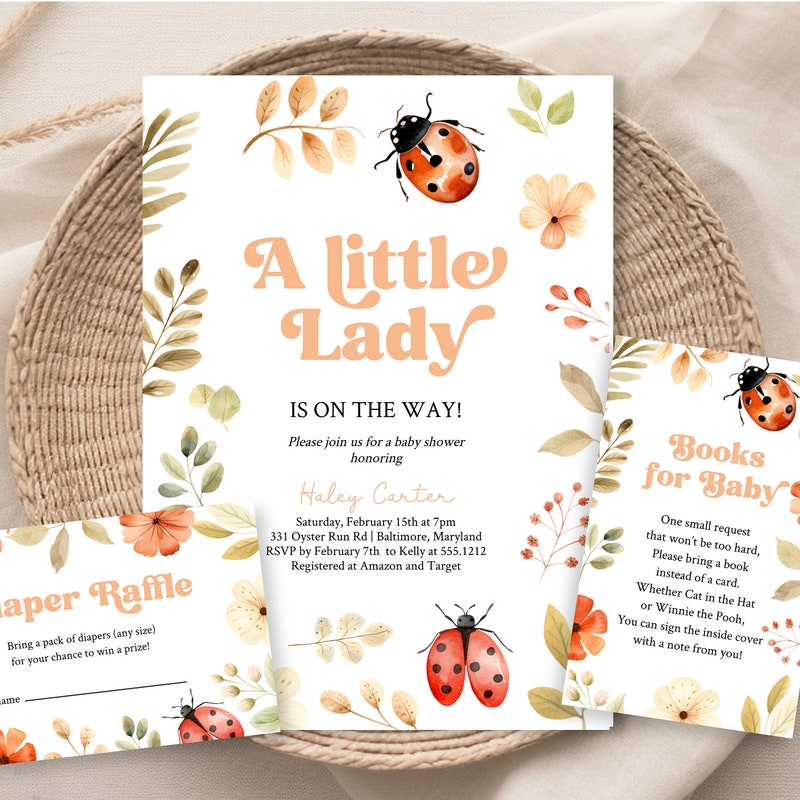 Ladybug Baby Shower - Etsy