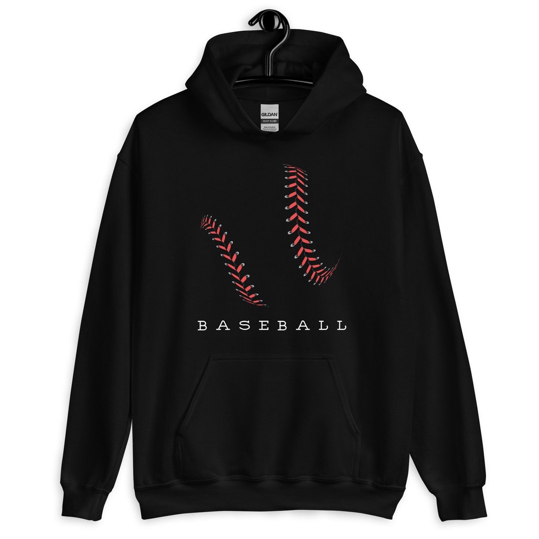 Baseball Silhouette Hoodie. Baseball Sweatshirt Gift for Etsy