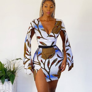 African Print Bello Top and Skirt Set