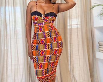 African print Lola Top & Skirt,African dress,  African print dress, Kente dress, Ankara dress, African clothing, Ankara clothing