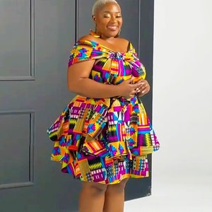 African Print Kariba Infinity Dress