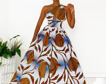 African Print Multi Dress Thandeka, African dress, African print dress, African clothing,Ankara clothing, Kente dress, Ankara dress