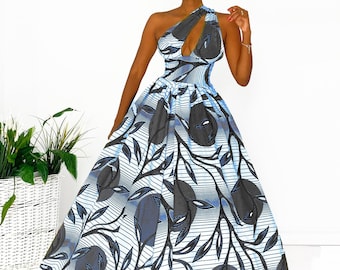 African Print Thandeka Multi Dress