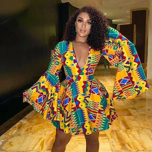 A Line African Dress Etsy Australia