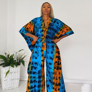 African Print Shinah Jumpsuit