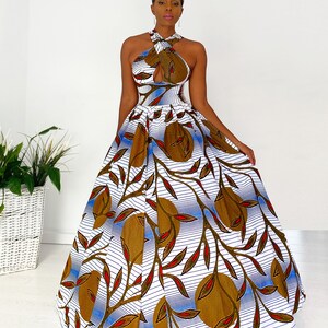 Stampa Africana Sarafina Multi Abito