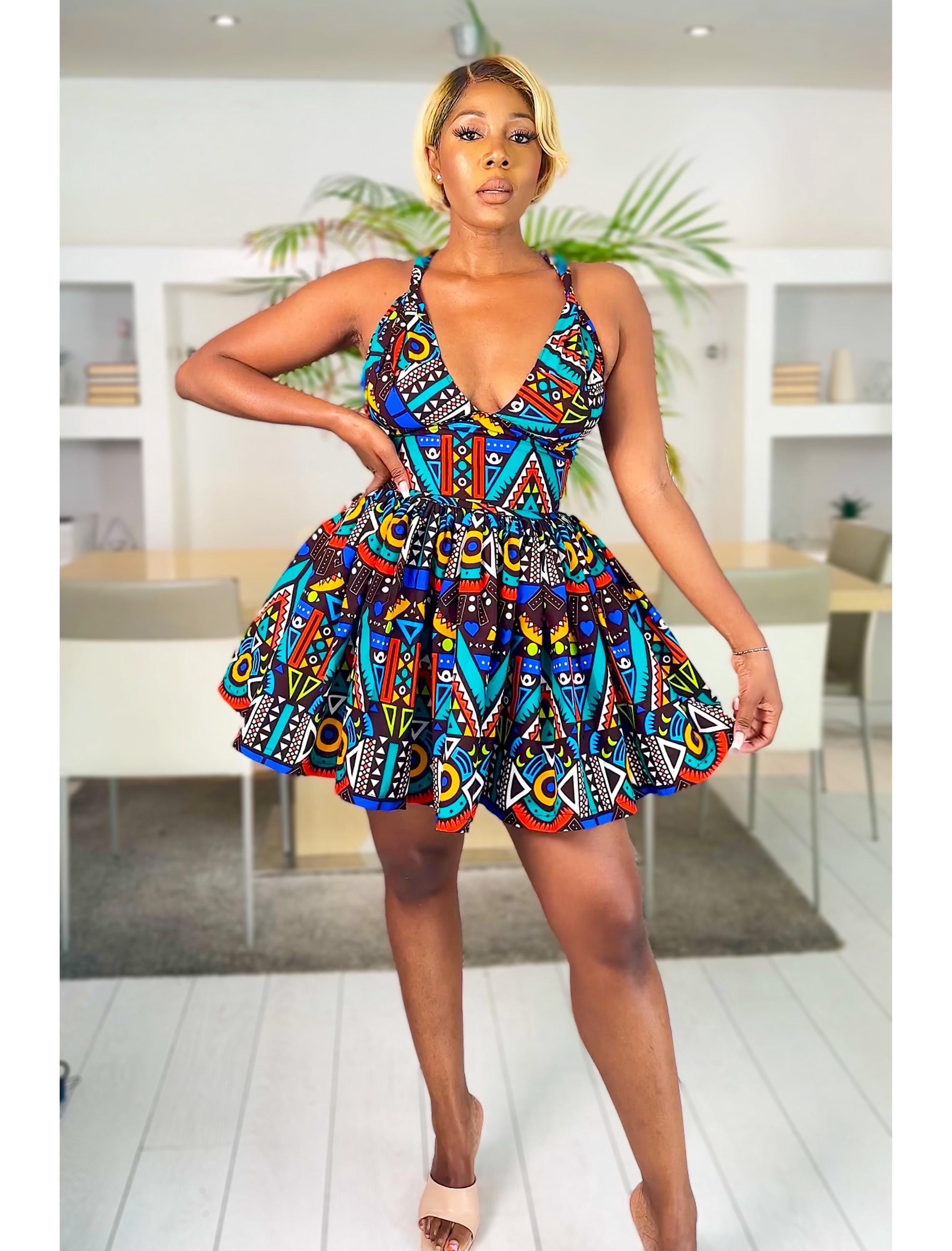 african skater dress designs African Skater Dress