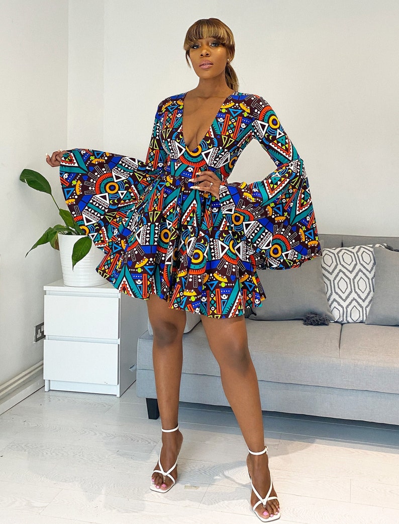 African Print Benina Dress image 2