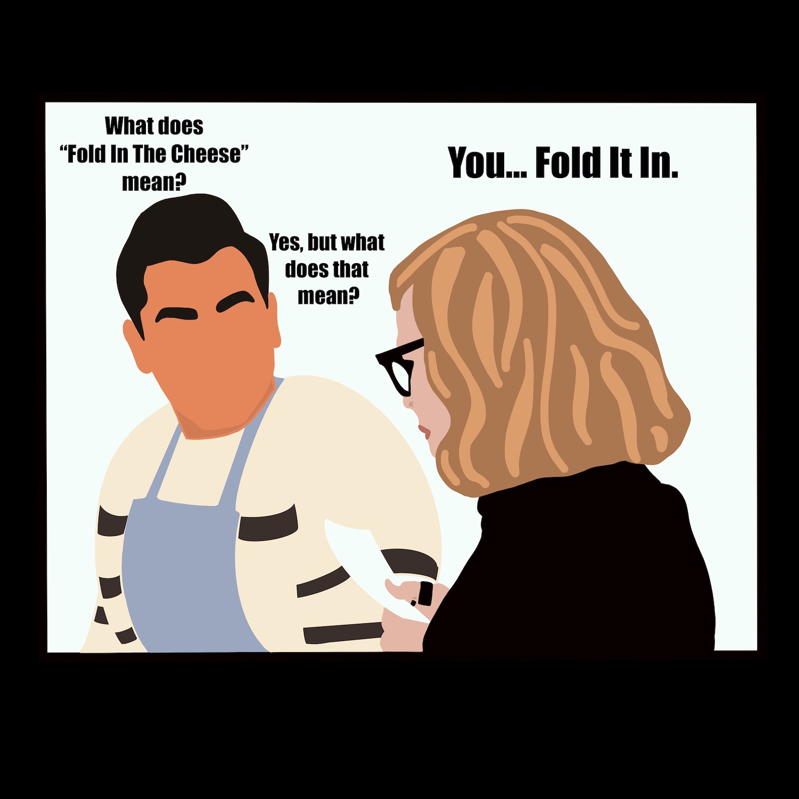 Fold In The Cheese Sticker/ Schitts Creek Etsy