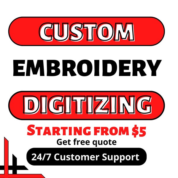 Custom Embroidery Digitizing, Logo Digitizing, Embroidery Digitizing Service, Image Digitizing Embroidery, Custom Digitize