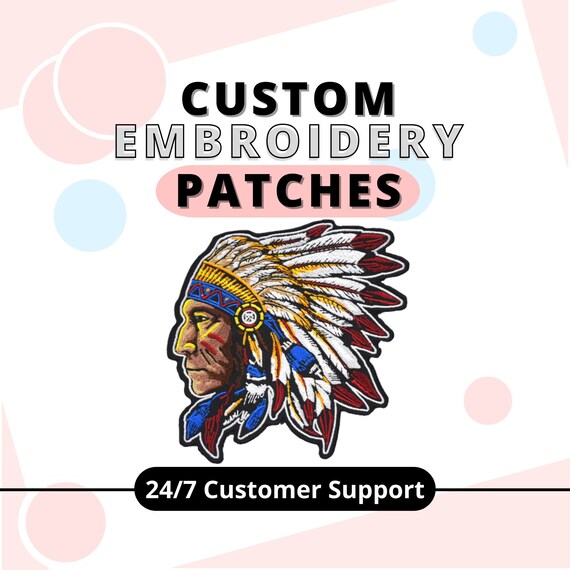 Custom Embroidery Patches, Iron on Patches, Sugar Skull Embroidery, Morale Patch, Military Patches, Customize Patch, Pattern Embroidery Sew