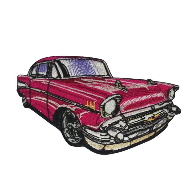 Classic Car Embroidery Design - Vintage Auto Machine Embroidery - 3 ...