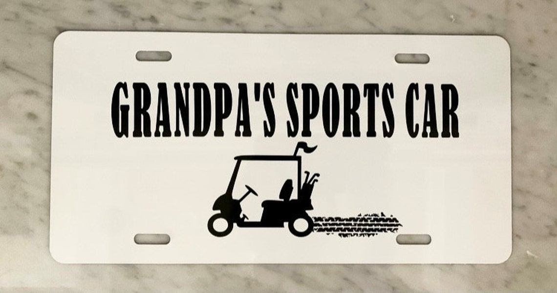 Custom license plate custom vanity plate golf cart license Etsy