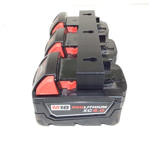 Digital File Battery Holder for M18 Milwaukee Batteries
