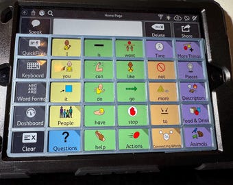 Protector de teclas AAC para iPad de 7.ª, 8.ª y 9.ª generación con funda Seymac