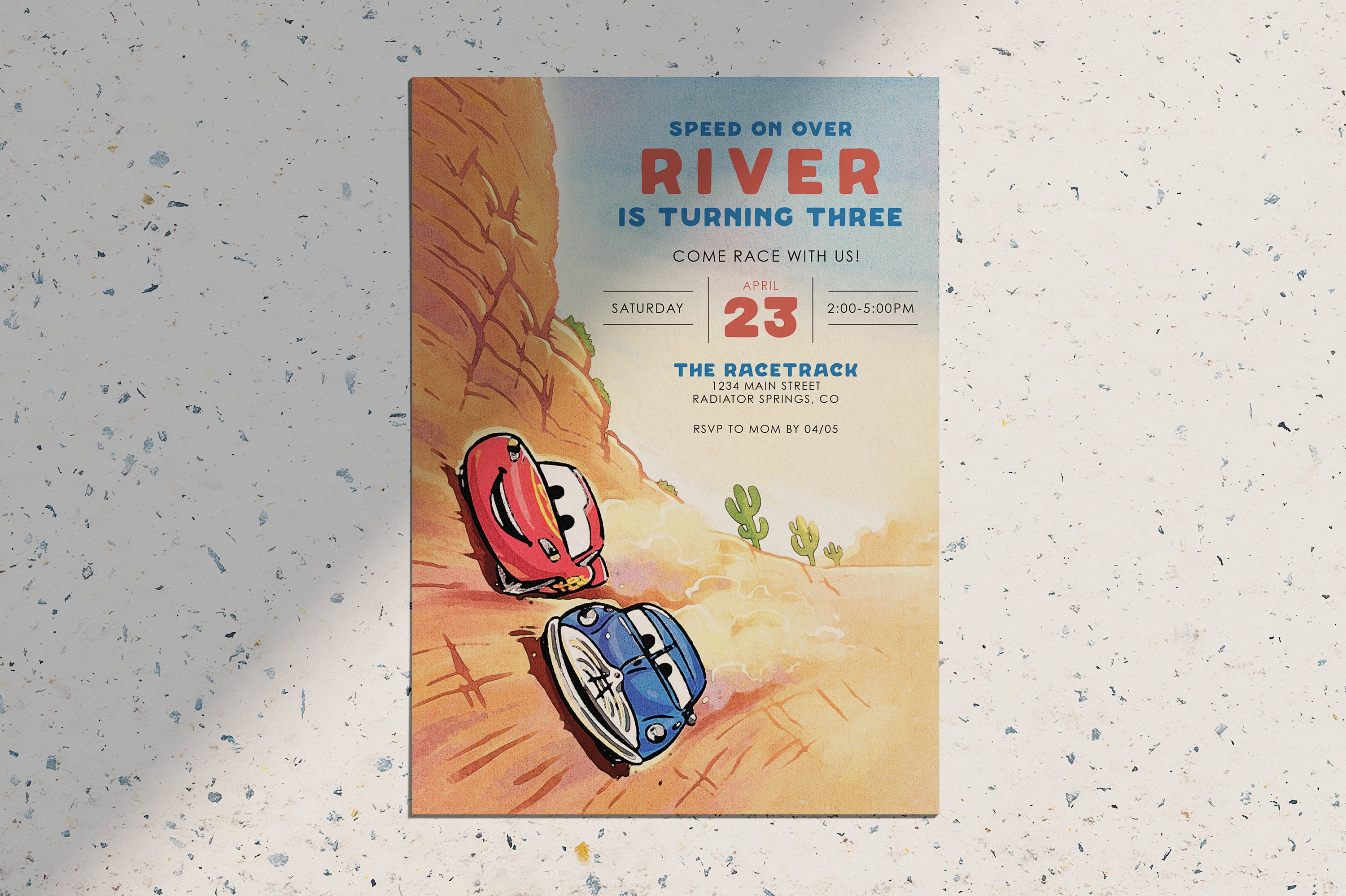Radiator Springs Lightning Mcqueen & Doc Racing • Disney Cars
