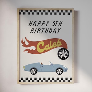 18x24 Hot Wheels Cars Track Geburtstagsparty Willkommensschild • Printable Download Poster