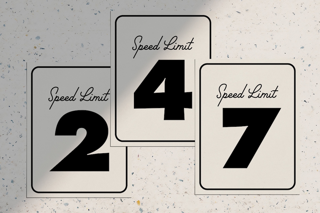 8.5x11 Age Speed Limit Posters Hot Wheels Modern Neutral Disney Cars ...