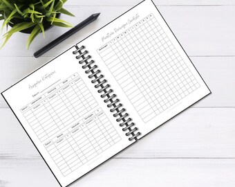 Financial planner to print, financial planner PDF, financial planner German, financial planner German digital